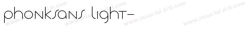 Phonksans light字体转换